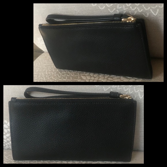 ✨COACH✨Authentic Black Leather Wallet/Wristlet - Picture 4 of 8